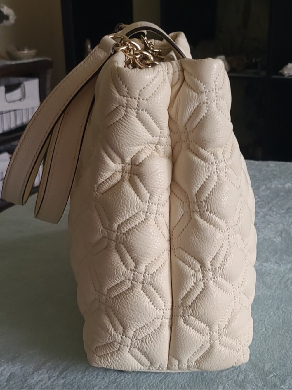 EUC Kate Spade Astor Court 'Elena' Quilted Leather Shoulder Bag - Picture 3 of 12